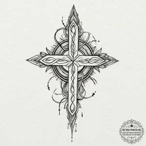 60. tattoo sketch: watercolor "mir" rune, ble... - эскиз тату (№1752062102_0, 09.07.2025 11:55) — tattoo-photo.ru