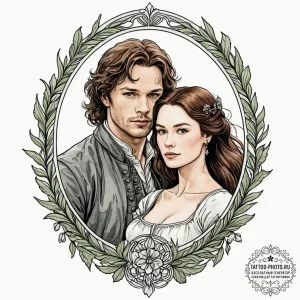 A watercolor sketch of the main characters fr... - эскиз тату (№1752083509_0, 09.07.2025 17:51) — tattoo-photo.ru