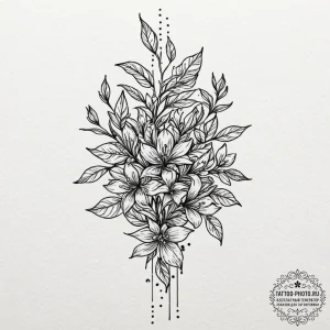 Tattoo design an abstract representation of g... - эскиз тату (№1752084815_0, 09.07.2025 18:13) — tattoo-photo.ru