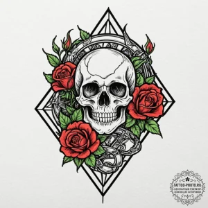 Tattoo design scorpio's glyph with a tiny, sh... - эскиз тату (№1752085066_0, 09.07.2025 18:17) — tattoo-photo.ru