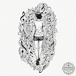 Tattoo sketch a person walking on a path made... - эскиз тату (№1752086648_0, 09.07.2025 18:44) — tattoo-photo.ru