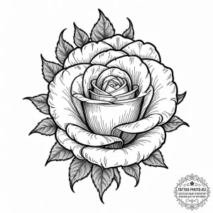 Tattoo sketch a single, delicate rosebud, sof... - эскиз тату (№1752087405_0, 09.07.2025 18:56) — tattoo-photo.ru
