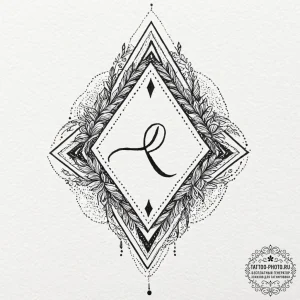 Rune, ink illustration for tattoo, clean line... - эскиз тату (№1752088323_0, 09.07.2025 19:12) — tattoo-photo.ru