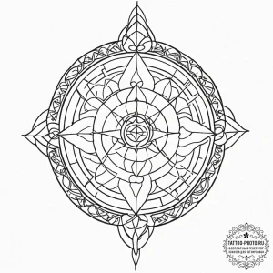 125. tattoo sketch: "lelya" rune surrounded b... - эскиз тату (№1752089328_0, 09.07.2025 19:28) — tattoo-photo.ru