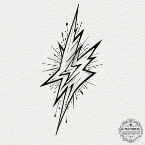 A minimalist tattoo of harry's lightning bolt... - эскиз тату (№1752090130_0, 09.07.2025 19:42) — tattoo-photo.ru