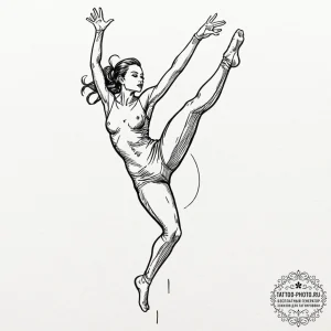 A sketch of trinity in her iconic latex suit,... - эскиз тату (№1752091441_0, 09.07.2025 20:04) — tattoo-photo.ru