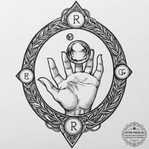 151. tattoo sketch: the rune "gadat," depicte... - эскиз тату (№1752092615_0, 09.07.2025 20:23) — tattoo-photo.ru