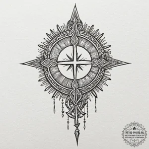 51. tattoo design: a neo-traditional style ru... - эскиз тату (№1752093244_0, 09.07.2025 20:34) — tattoo-photo.ru