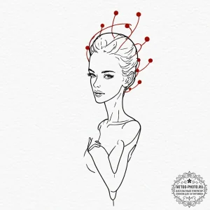 Tattoo design a human silhouette with glowing... - эскиз тату (№1752095111_0, 09.07.2025 21:05) — tattoo-photo.ru