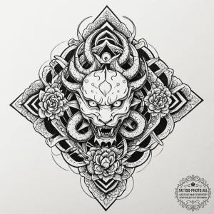 Metatron's cube, tattoo sketch design, black... - эскиз тату (№1752095264_0, 09.07.2025 21:07) — tattoo-photo.ru