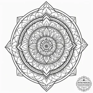 A linework tattoo of the u.a. high school log... - эскиз тату (№1752095853_0, 09.07.2025 21:17) — tattoo-photo.ru