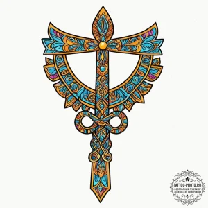 Tattoo sketch an ancient egyptian 'ankh' for... - эскиз тату (№1752097813_0, 09.07.2025 21:50) — tattoo-photo.ru