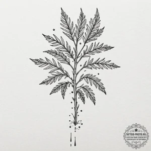 Tattoo sketch a strong, unyielding redwood se... - эскиз тату (№1752098597_0, 09.07.2025 22:03) — tattoo-photo.ru