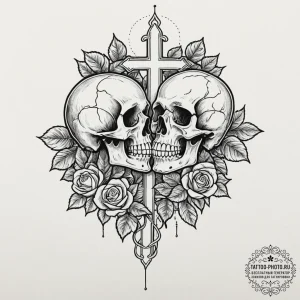 Kiss, tattoo drawing outline, chicano tattoo... - эскиз тату (№1752098853_0, 09.07.2025 22:07) — tattoo-photo.ru
