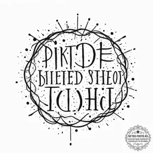 Tattoo sketch 'you died' in a gritty, blood-s... - эскиз тату (№1752100391_0, 09.07.2025 22:33) — tattoo-photo.ru