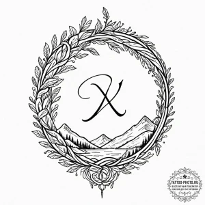 72. tattoo design: a "raduga" rune appearing... - эскиз тату (№1752102106_0, 09.07.2025 23:01) — tattoo-photo.ru