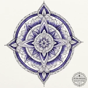 Tattoo sketch: watercolor splashes of deep bl... - эскиз тату (№1752102858_0, 09.07.2025 23:14) — tattoo-photo.ru