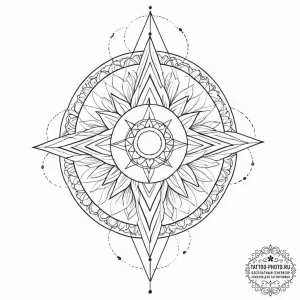Tattoo sketch a comet streaking across the sk... - эскиз тату (№1752103362_0, 09.07.2025 23:22) — tattoo-photo.ru