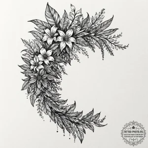 Tattoo design a human silhouette filled with... - эскиз тату (№1752103695_0, 09.07.2025 23:28) — tattoo-photo.ru