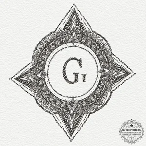 Tattoo sketch a stylized "gg" good game symbo... - эскиз тату (№1752106038_0, 10.07.2025 00:07) — tattoo-photo.ru