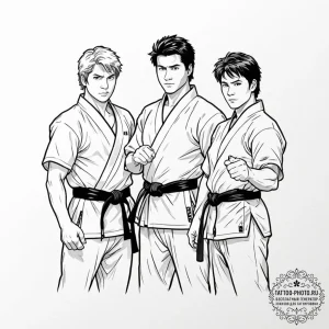 A neo-traditional tattoo of the main characte... - эскиз тату (№1752109556_0, 10.07.2025 01:05) — tattoo-photo.ru