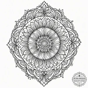 Ornament, tattoo flash sheet design, blackwor... - эскиз тату (№1752112974_0, 10.07.2025 02:02) — tattoo-photo.ru