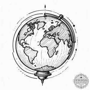 Tattoo design a "world record" badge with a g... - эскиз тату (№1752116160_0, 10.07.2025 02:56) — tattoo-photo.ru
