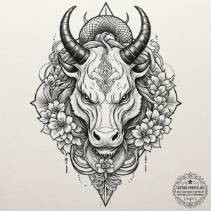 Tattoo sketch: geometric tattoo of veles's sy... - эскиз тату (№1752121044_0, 10.07.2025 04:17) — tattoo-photo.ru