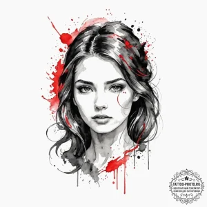 A double exposure effect (e.g., a portrait an... - эскиз тату (№1752125046_0, 10.07.2025 05:24) — tattoo-photo.ru