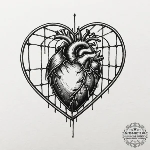 Tattoo sketch a person's silhouette with a lo... - эскиз тату (№1752125215_0, 10.07.2025 05:26) — tattoo-photo.ru
