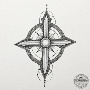 Strength (symbol), tattoo line art, detailed... - эскиз тату (№1752125804_0, 10.07.2025 05:36) — tattoo-photo.ru
