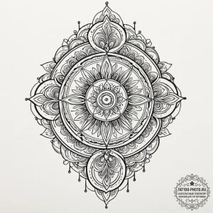 Tattoo design an abstract flow of positive en... - эскиз тату (№1752127901_0, 10.07.2025 06:11) — tattoo-photo.ru