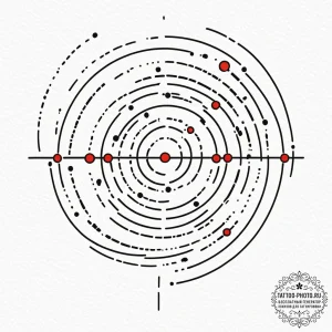 Morse code message, ink illustration for tatt... - эскиз тату (№1752130337_0, 10.07.2025 06:52) — tattoo-photo.ru