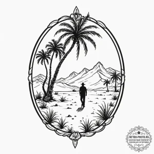 Tattoo sketch a person's silhouette filled wi... - эскиз тату (№1752139236_0, 10.07.2025 09:20) — tattoo-photo.ru