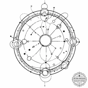 Tattoo sketch a zodiac constellation formed b... - эскиз тату (№1752140204_0, 10.07.2025 09:36) — tattoo-photo.ru