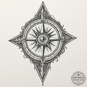 Tattoo design a zodiac symbol integrated into... - эскиз тату (№1752141604_0, 10.07.2025 10:00) — tattoo-photo.ru