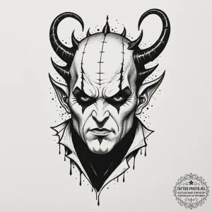 A neo-traditional tattoo of morpheus's helm f... - эскиз тату (№1752142354_0, 10.07.2025 10:12) — tattoo-photo.ru