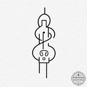 Tattoo design a simple "plug and socket" symb... - эскиз тату (№1752142438_0, 10.07.2025 10:13) — tattoo-photo.ru