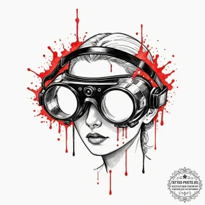 Tattoo sketch an abstract representation of v... - эскиз тату (№1752145619_0, 10.07.2025 11:06) — tattoo-photo.ru
