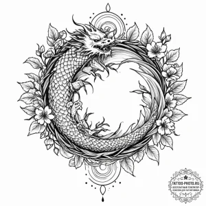 Tattoo design a thorny bush or bramble, symbo... - эскиз тату (№1752145952_0, 10.07.2025 11:12) — tattoo-photo.ru