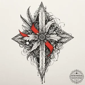 Tattoo design an abstract representation of g... - эскиз тату (№1752146203_0, 10.07.2025 11:16) — tattoo-photo.ru