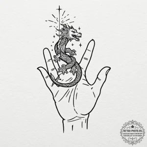 Tattoo design a person's hand gently catching... - эскиз тату (№1752148003_0, 10.07.2025 11:46) — tattoo-photo.ru
