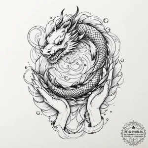 Tattoo sketch a person's hands untangling a c... - эскиз тату (№1752148429_0, 10.07.2025 11:53) — tattoo-photo.ru