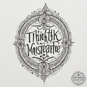 A chicano lettering tattoo "i think this just... - эскиз тату (№1752157052_0, 10.07.2025 14:17) — tattoo-photo.ru