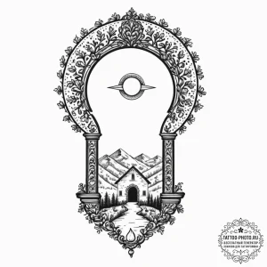 Tattoo sketch a single keyhole, not in a door... - эскиз тату (№1752157826_0, 10.07.2025 14:30) — tattoo-photo.ru