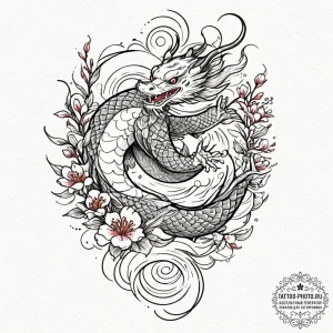 Tattoo sketch a stylized drone, vigilant and... - эскиз тату (№1752161903_0, 10.07.2025 15:38) — tattoo-photo.ru