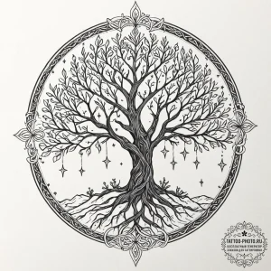 A beautiful linework tattoo sketch of the whi... - эскиз тату (№1752163601_0, 10.07.2025 16:06) — tattoo-photo.ru