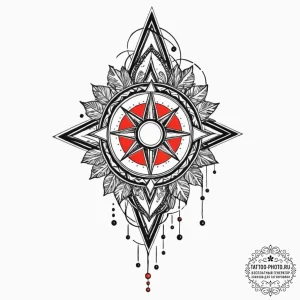 Tattoo sketch: a simple kolovrat amulet, desi... - эскиз тату (№1752170468_0, 10.07.2025 18:01) — tattoo-photo.ru