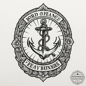 A chicano lettering tattoo "by order of the p... - эскиз тату (№1752172489_0, 10.07.2025 18:34) — tattoo-photo.ru