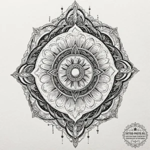 Tattoo sketch a stylized energy shield rippli... - эскиз тату (№1752172742_0, 10.07.2025 18:39) — tattoo-photo.ru